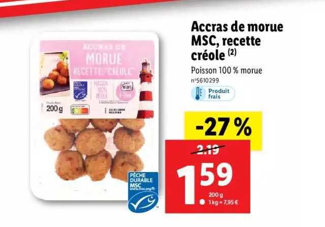 Accras De Morue Msc, Recette Créole