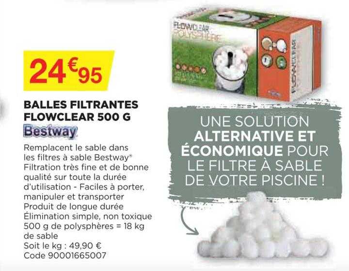 balles filtrantes flowclear 500 g bestway