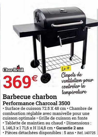 barbecue charbon performance charcoal 3500 charbroil