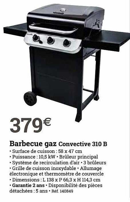 barbecue gaz convective 310 b