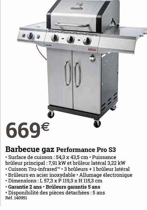 Barbecue Gaz Performance Pro S3