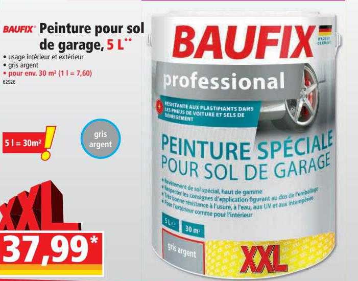 Baufix Peinture Pour Sol De Garage 5 L
