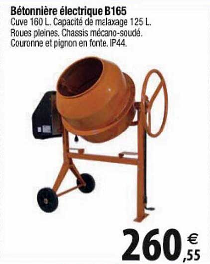bétonnière électrique b165