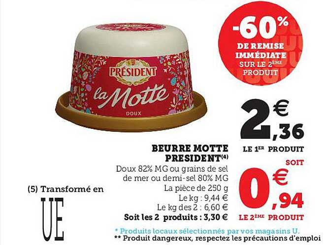 beurre motte président