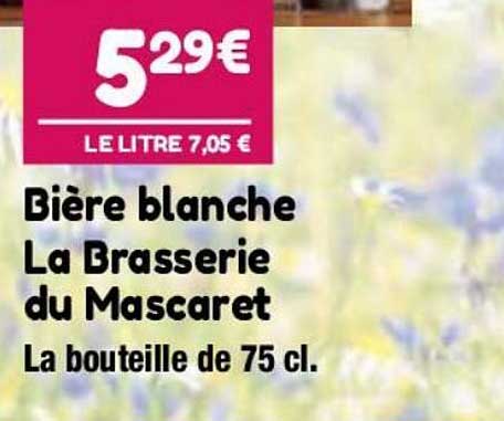 bière blanche la brasserie du mascaret