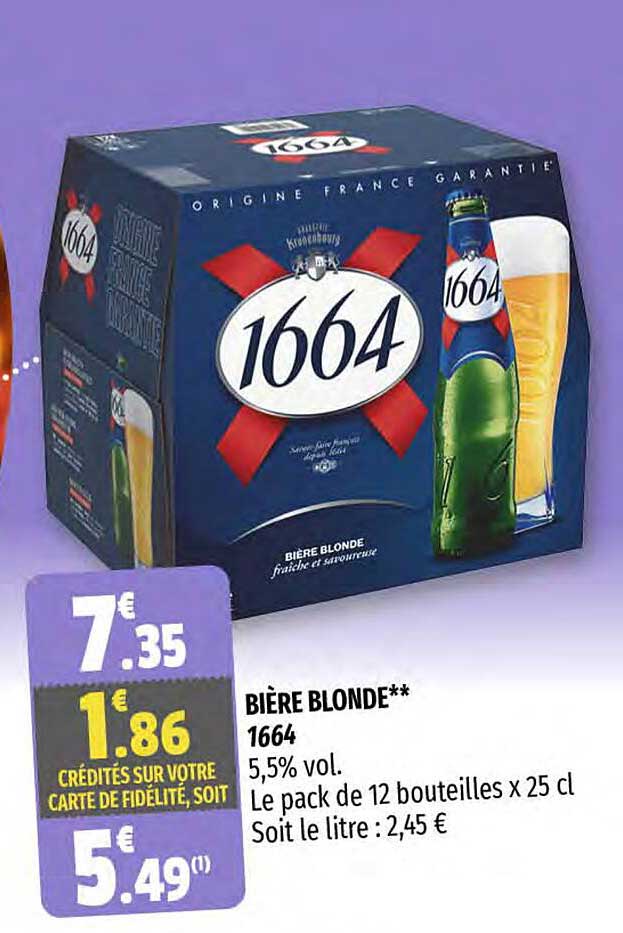 Bière Blonde 1664