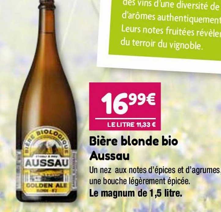bière blonde bio aussau