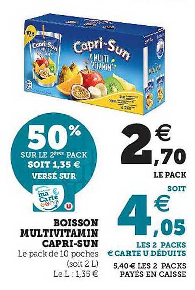 Boisson Multivitamin Capri-sun