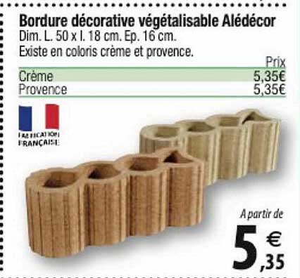 bordure décorative végétalisable alédécor