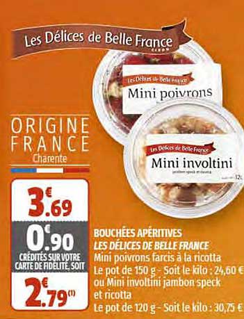 Bouchées Apéritives Les Délices De Belle France