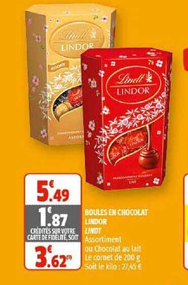 Boules En Chocolat Lindor Lindt