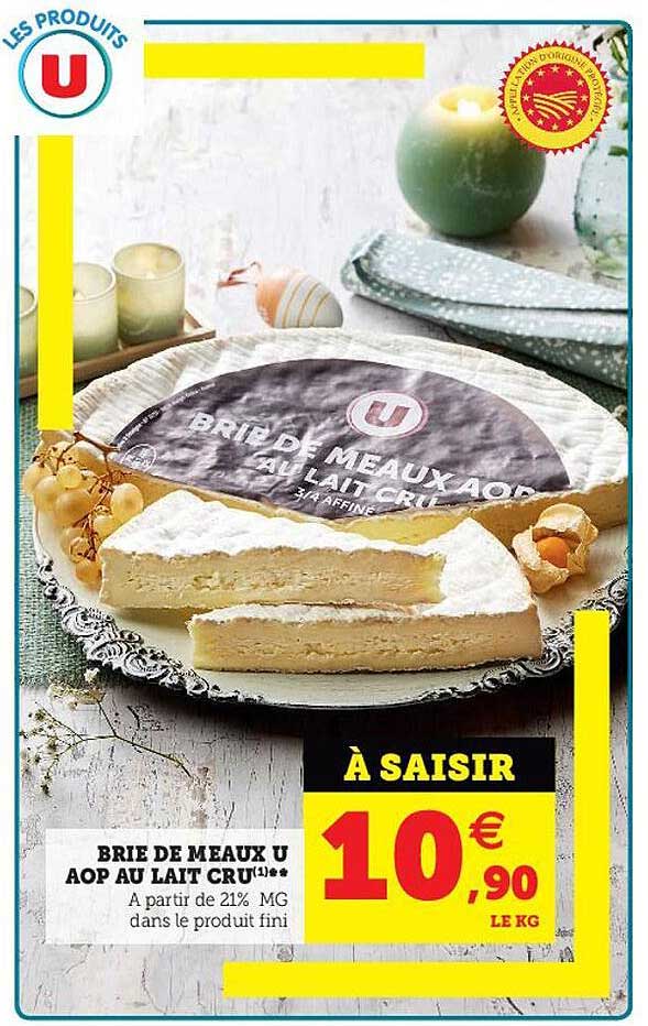 brie de beaux u aop au lait cru