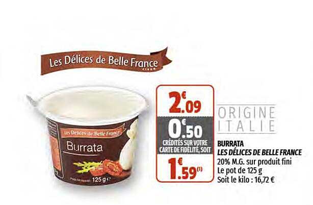 Burrata Les Délices De Belle France
