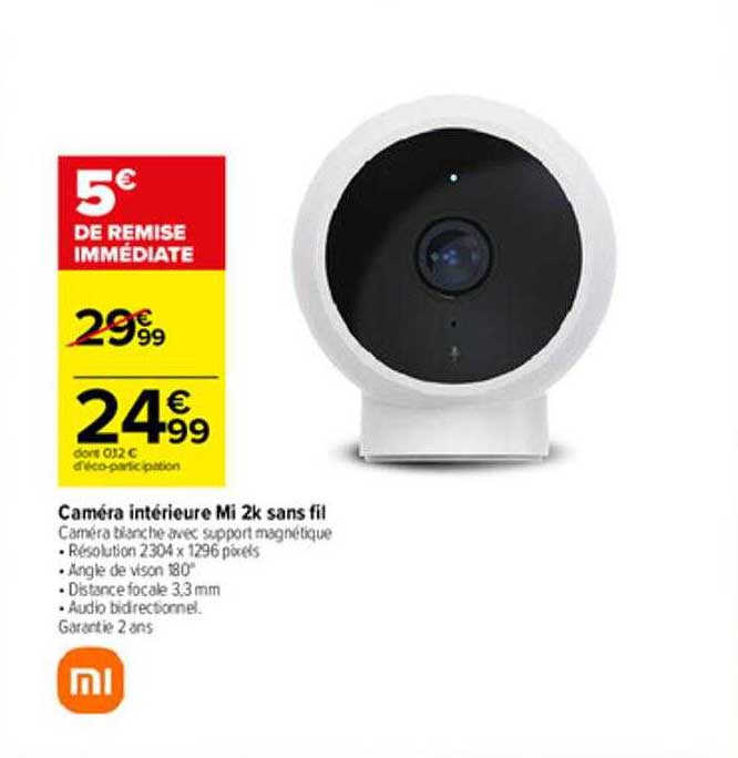 Caméra Intérieure Mi 2k Sans Fil