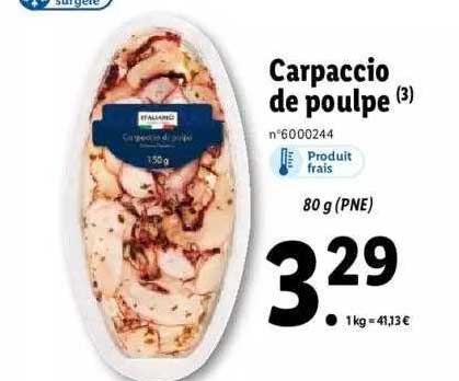 Carpaccio De Poulpe Italiamo