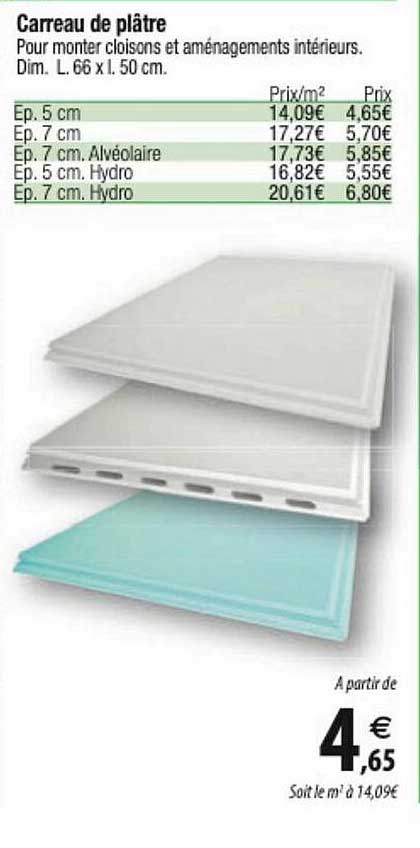 carreau de plâtre