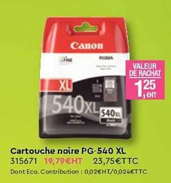 cartouche noire pg-540 xl canon
