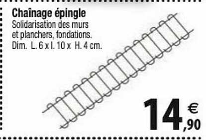 chaînage épingle