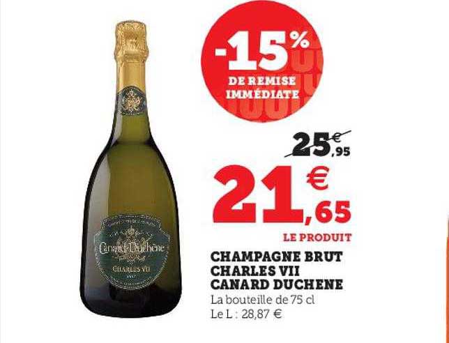 champagne brut charles VII canard duchêne