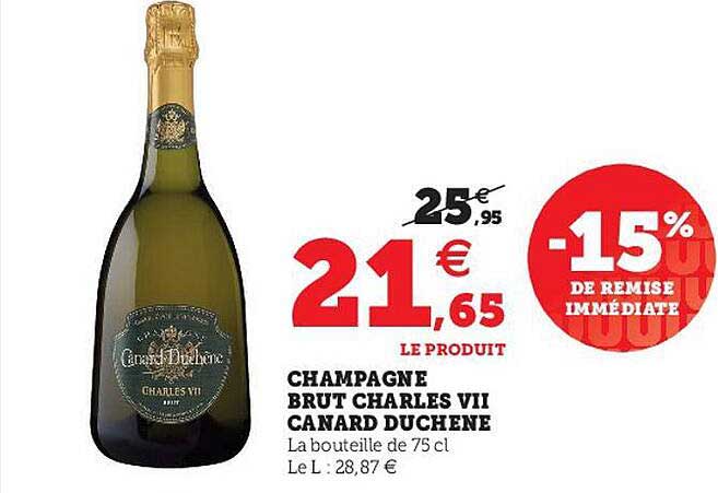 champagne brut charles VII canard duchêne