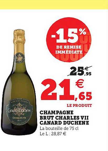 champagne brut charles VII canard duchêne