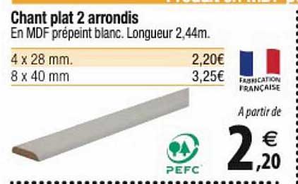 chant plat 2 arrondis