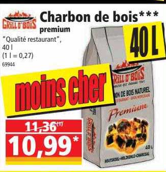 charbon de bois premium grill o'bois