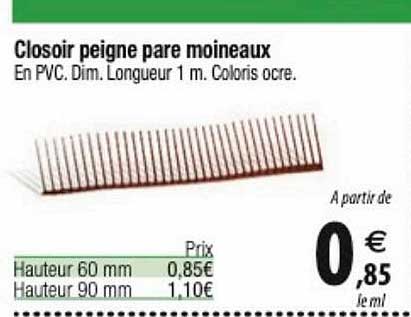 closoir peigne pare moineaux