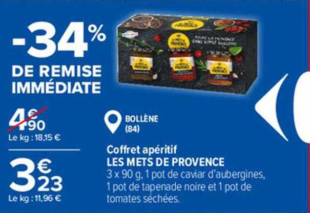 coffret apéritif les mets de provence