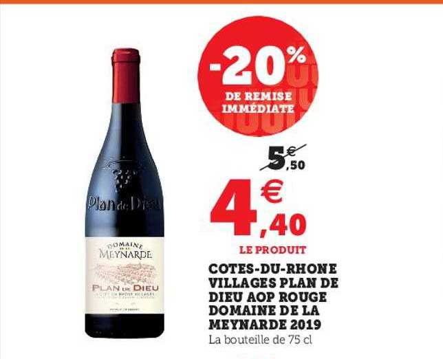 côtes-du-rhône villages plan de dieu aop rouge domaine de la meynard 2019