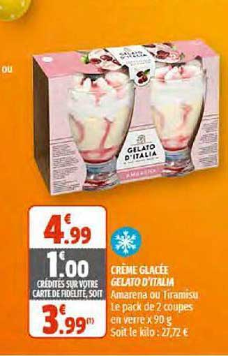 crème glacée gelato d'italia