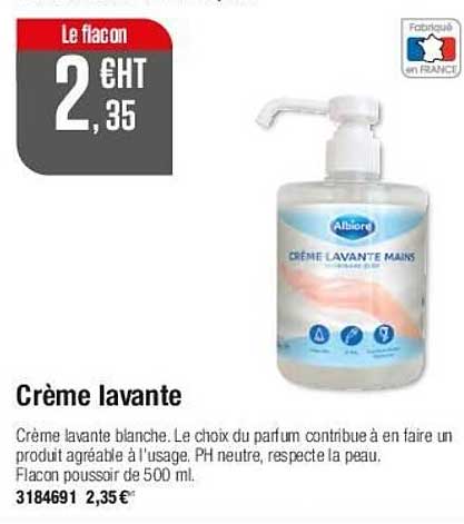 crème lavante
