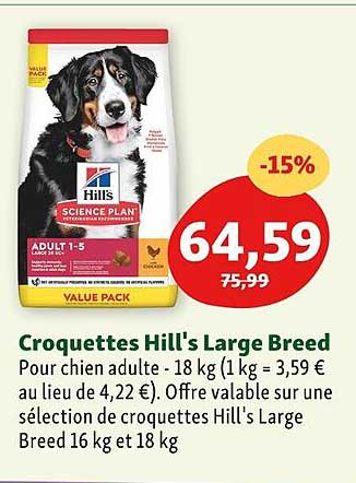croquettes hill's large breed