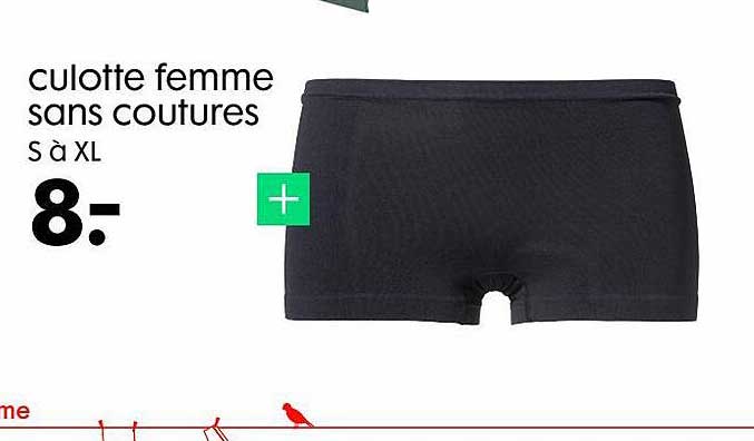 culotte femme sans coutures