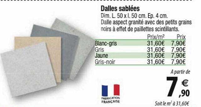 dalles sablées