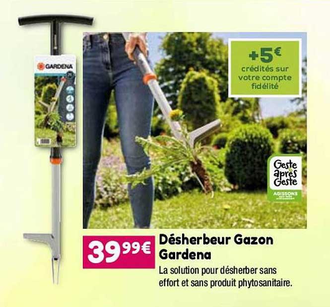désherbeur gazon gardena