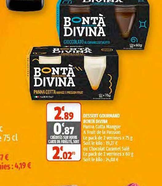 dessert gourmand bontà divina