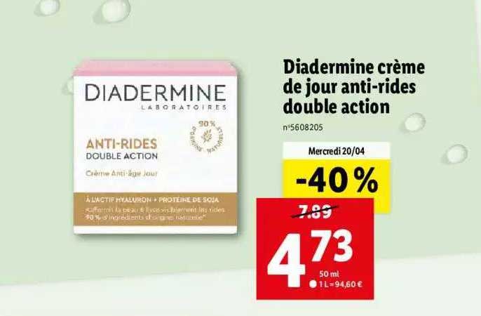 diadermine crème de jour anti-rides double action