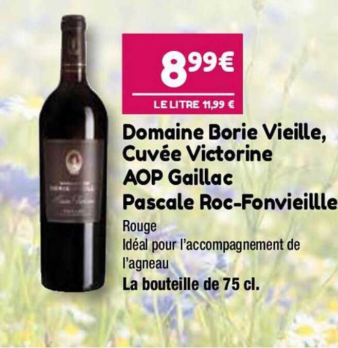 domaine borie vieille, cuvée victorine aop gaillac pascale roc-fonvieille