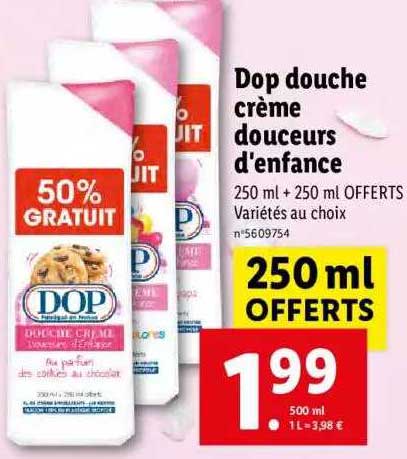 dop douche crème douceurs d'enfance