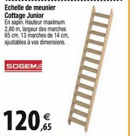echelle de meunier cottage junior sogem