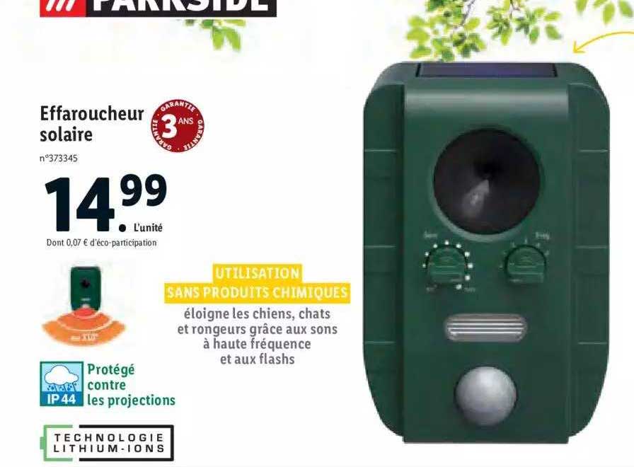 effaroucheur solaire parkside
