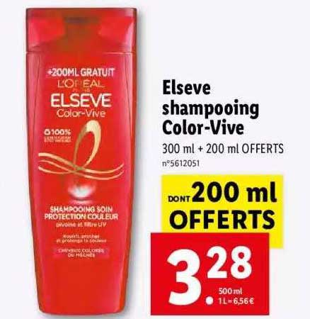 elsève shampooing color-vive