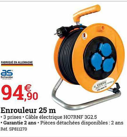 Enrouleur 25 M As