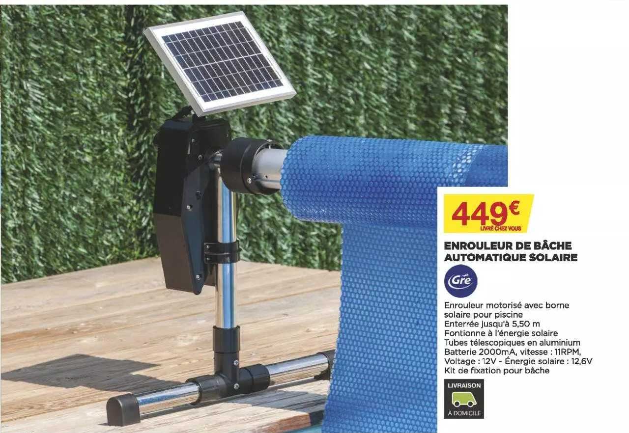 Enrouleur De Bâche Automatique Solaire Gré