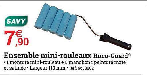 ensemble mini-rouleaux ruco-guard savy