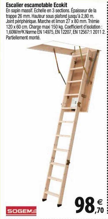 escalier escamotable ecokit sogem