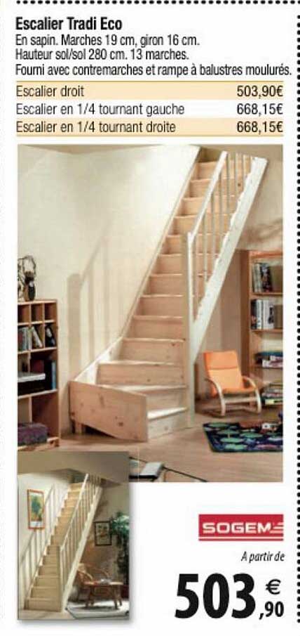 escalier tradi eco sogem