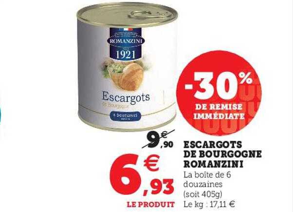 escargots de bourgogne romanzini