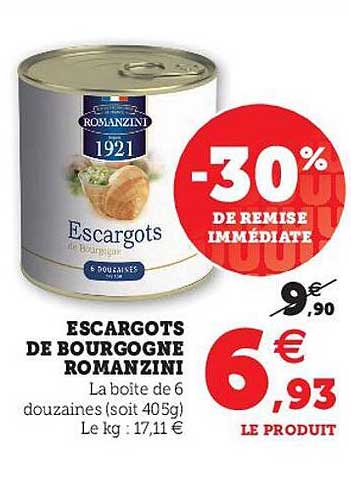 escargots de bourgogne romanzini